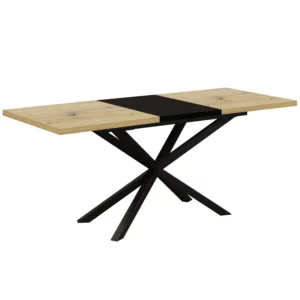 STÓŁ ROZSUWANY  DO KUCHNI JADALNI SALONU LOFT PAJĄK 120-170CM DĄB ARTISAN
