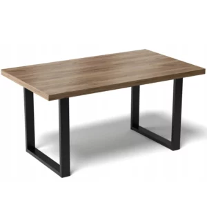 STÓŁ DO KUCHNI JADALNI SALONU LOFTOWY METALOWE NOGI 135x65CM DĄB TOBACCO