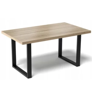 55156daad9ecc1dd356fa6d20bbf53d5.webp STÓŁ DO KUCHNI JADALNI SALONU LOFTOWY METALOWE NOGI 120x60CM DĄB SONOMA