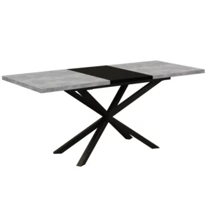 STÓŁ ROZSUWANY DO KUCHNI JADALNI SALONU LOFT PAJĄK 160-210CM BETON JASNY