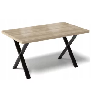 a0b09d1806684974af01a925405278aa.webp STÓŁ DO KUCHNI JADALNI SALONU METALOWE NOGI X LOFTOWY 120x60CM DĄB SONOMA